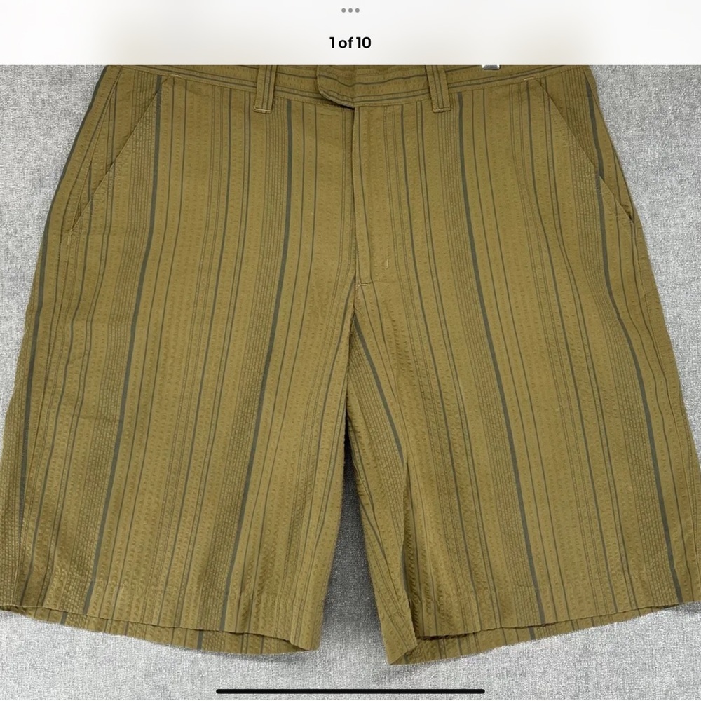 Patagonia Seersucker Olive Green Shorts